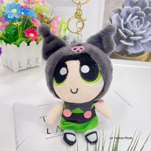 Dessin animé 4 pouces petite <span class=keywords><strong>Police</strong></span> fille en peluche porte-clés mignon princesse pendentif populaire Girly <span class=keywords><strong>coeur</strong></span> poupée sac décoration cadeau - Product Image 4