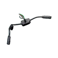 Câble à ressort de type T avec connecteur M12 4 broches, boîtier en nylon IP68, prise femelle pour dispositif de capteur industriel