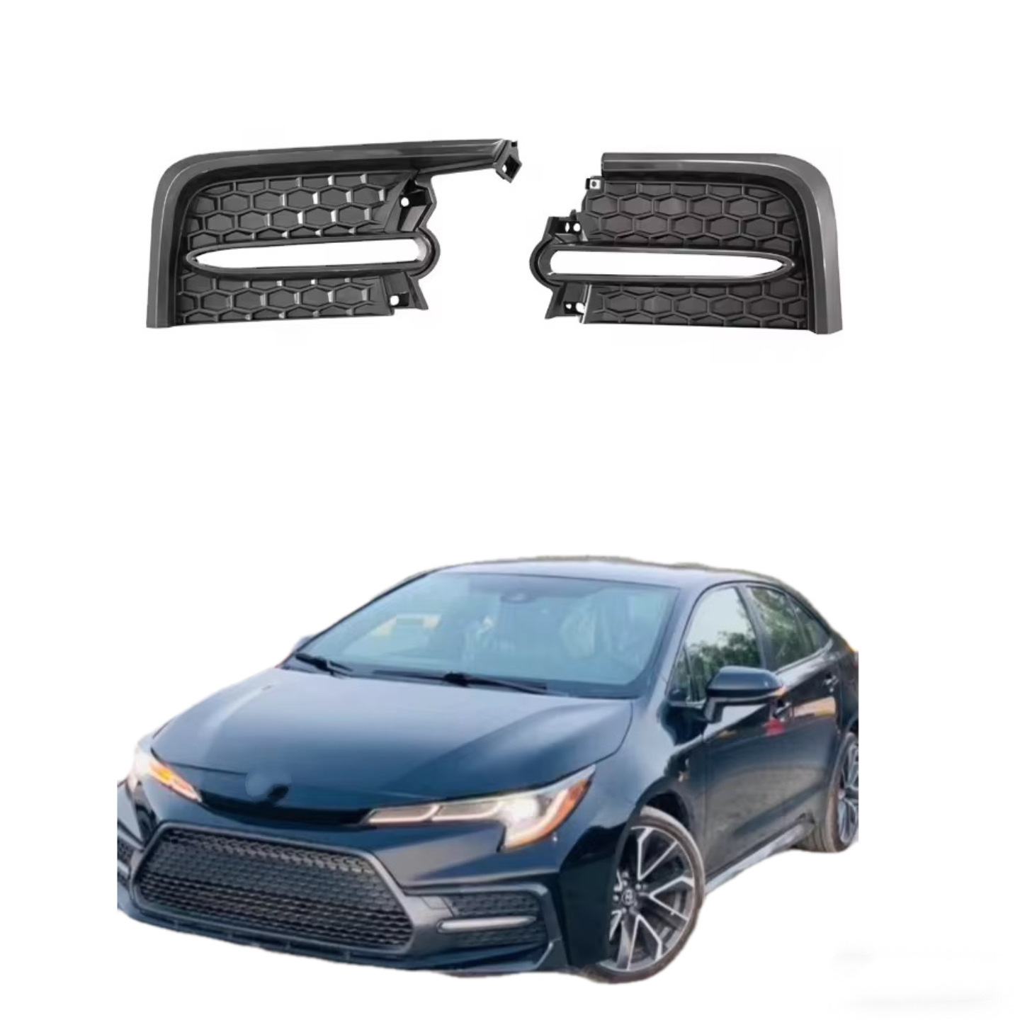 Fog Lamp Cover For 2020-2022 Corolla SE Toyota Plastic Trim Bezel