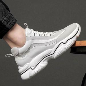 Nouvelles chaussures de sport pour hommes, décontractées, élégantes, tendance, respirantes, style basket-ball, antidérapantes, semelle épaisse, tissu extensible - Product Image 2