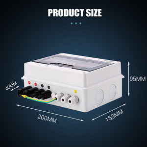 กล่องรวมสัญญาณโซลาร์เซลล์ XIONGISOLAR 2 in 1 Out 600V พร้อมอินพุต 15A เอาต์พุต 63A ป้องกันไฟกระชาก 20-40KA SPD 2 in 1 600V, กล่องรวมสัญญาณโซลาร์เซลล์แบบ 2 in 1 รุ่น I - Product Image 3