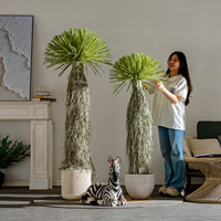 Arbre artificiel Dracaena de haute qualité, résistant aux UV, écologique, feuilles réalistes, plastique, intérieur/extérieur, bureau