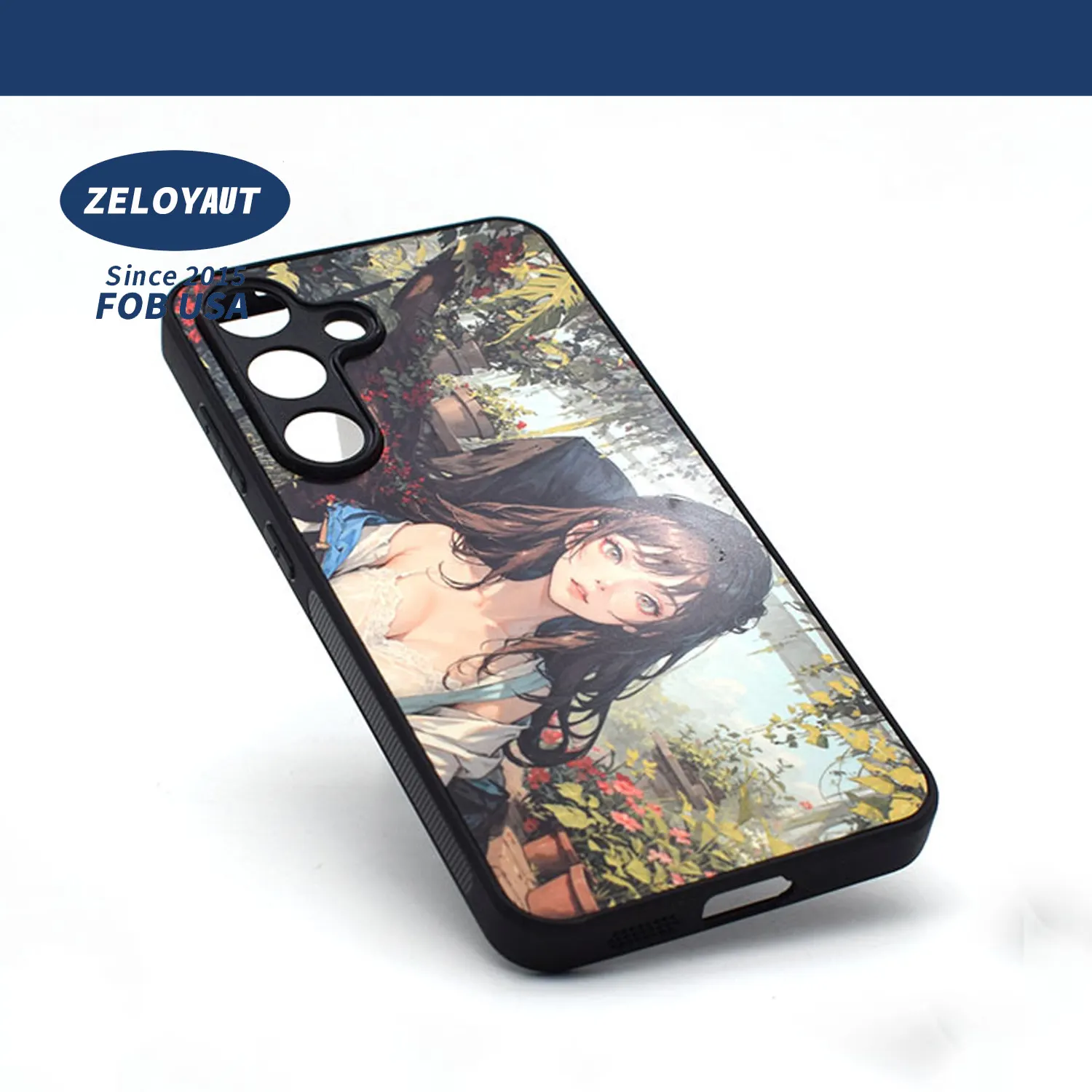 Capa de proteção para celular Zeloyaut Heat Press para Samsung iPhone TPU + PC Capa de proteção para celular com impressão personalizada por sublimação em branco