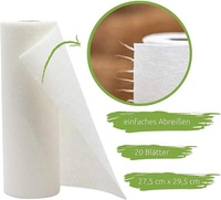 20 Blatt umweltfreundliches Bambus Geschirrtuch Handtücher Maschine waschbar wiederverwendbar papierloses Bambus Küchentuch Rollen