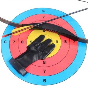 Gants de protection pour tir à l'arc Boshiho en cuir souple personnalisé pour la chasse, le tir à l'arc classique, protection trois doigts, activités de plein air - Vente chaude - Product Image 4