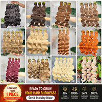 Extensiones de Cabello Humano Vietnamita Grado 12A Double Drawn Baratas 100% Virgen con Cutícula Alineada Tejido Natural Ondas Suaves