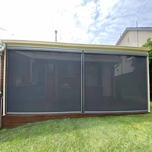 Rideau d'<span class=keywords><strong>extérieur</strong></span> <span class=keywords><strong>Tissu</strong></span> imperméable Système d'écran électrique zippé Stores roulants d'<span class=keywords><strong>extérieur</strong></span> Écran motorisé rétractable - Product Image 2