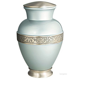 Urnas de aluminio funerarias de pirámides indias, urnas de metal Tringle Pyraminds Furnel con acabado dorado - Product Image 4