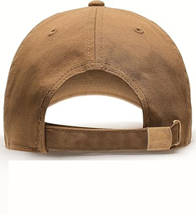 หมวกเบสบอลวินเทจแบบยูนิเซ็กซ์ ผ้าฝ้ายฟอกทรงไม่แข็ง ปรับขนาดได้ สไตล์ Dad Hat - Product Image 3