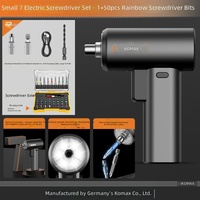 Juego de Destornilladores Eléctricos Inalámbricos Recargables por USB de 3.7V 2000mAh Li-ion con 4.5Nm de Alto Torque y 6 Luces LED para Reparaciones en el Hogar