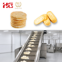 Ligne de production automatique de craquelins de riz, machine industrielle pour la fabrication de biscuits et de snacks, système de friture en acier inoxydable