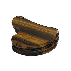 Best Selling Tiger Eye Guasha Stone Tiger Eye Natural Health <b>Care</b> Beauty Massager Tool for <b>Body</b> Spa - Product Image 5