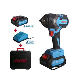Clé à chocs sans fil FIXTEC 20V sans balais 400/600/750 Nm pour réparation automobile intensives, ensemble de couple FCIW750LX-4 sans fil - Product Image 1