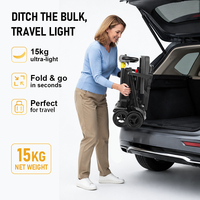 Scooter électrique pliable, cadre en magnésium 15 kg, double batterie, charge magnétique, scooter de voyage avec écran LED
