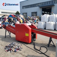 Broyeur de fibres de filets de pêche usagés, équipement de recyclage de déchets textiles, déchiqueteuse de filets de pêche en nylon et de filets en plastique