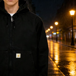 เสื้อแจ็คเก็ตวินเทจแบบสั่งทำสำหรับผู้ชาย ยี่ห้อ <span class=keywords><strong>Car</strong></span> Workwear สำหรับผู้ผลิตเสื้อผ้า พร้อมบุผ้าฝ้ายกันหนาวและมีโลโก้ - Product Image 2