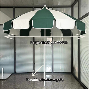 8.5ft Morden qualità Patio giardino ombrello Premium poliestere Poolside Splash Pagoda robusto palo in alluminio pieghevole Hotel all'aperto - Product Image 2