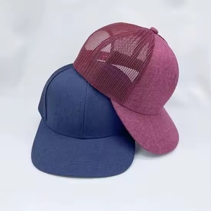 Wholesale Blank Foam Trucker Hats Custom Logo 5 Panel Mesh Snapback Cap for Men Women Outdoor Caps <b>Bulk</b> - Product Image 6