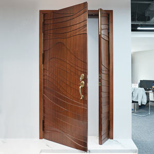 <span class=keywords><strong>Porte</strong></span> pivotante avant résidentielle haut de gamme design personnalisé Portes <span class=keywords><strong>d</strong></span>'<span class=keywords><strong>entrée</strong></span> pivotantes modernes en <span class=keywords><strong>bois</strong></span> massif et aluminium sculptées en 3D - Product Image 4