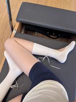 Chaussettes de fitness mi-mollet antidérapantes pour femme, personnalisées, légères et respirantes, pour le yoga et les activités de gym en intérieur