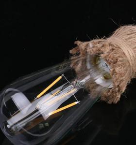 Lampada a Sospensione Boyid in Corda di Iuta Marrone di Lusso, Illuminazione LED Edison a Risparmio Energetico per Casa e Ufficio, E26/E27 - Product Image 4