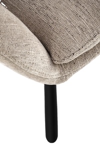 Canapé européen <span class=keywords><strong>Chaise</strong></span> de loisirs Maison bon marché vente en gros <span class=keywords><strong>Chaise</strong></span> de salle à manger pivotante en tissu <span class=keywords><strong>beige</strong></span> avec pied - Product Image 4