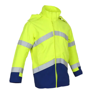 Offres Spéciales de sécurité de classe 3 pour hommes Manteau de pluie de sécurité fluorescent personnalisé haute visibilité réfléchissant - Product Image 5