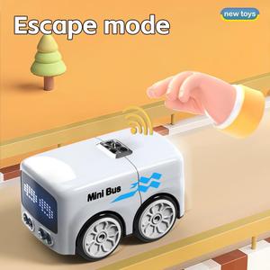 Voiture RC de bureau intelligente avec télécommande, capteur de mouvement, suivi automatique, évitement d'obstacles et conduite sur ligne de <span class=keywords><strong>patrouille</strong></span>, avec son et lumières - Product Image 5