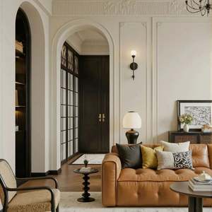 Ensemble de meubles de style campagne française personnalisable, table à manger, chaises, armoires pour hôtel, appartement, utilisation de la conception graphique - Product Image 3