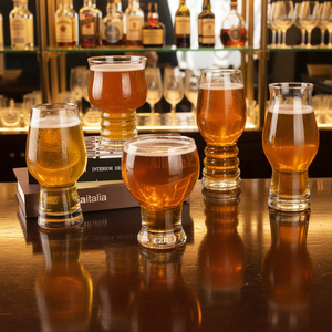 Verres à bière <span class=keywords><strong>IPA</strong></span> transparents de 16 oz, sans plomb, personnalisés avec logo par sublimation, pour dégustation créative et artisanale - Product Image 1