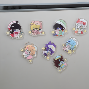 מדבקת מקרר אקרילי מותאם אישית מדבקות Pvc מגנט מדבקות לצרף עיצוב המקפיא דלת פלסטיק חמוד - Product Image 5