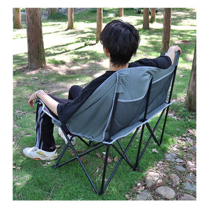 Double Camping Chair Two Seat Oversized Heavy Duty <b>Loveseat</b> for Adults Portable Folding XL 2 Person Couch - Product Image 6