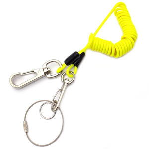 Custom High Quality Tool Lanyard Corrosive Resistant Split Ring Easy on Easy Off Locking Hook, Carabiner, Clip