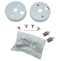 Abat-jour rond chromé douille 80mm Base de lampe utilisation courante éclairage de plafond accessoire