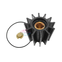 Pompe à eau série P17000, arbre en acier inoxydable 25120 pour pompe Sherwood 17000K, type fermé, 12 pales, impeller flexible