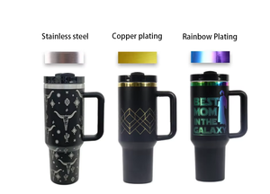 El más nuevo vaso de marca de 40oz H2.0 vacío de acero inoxidable de doble pared Stan taza de regalo de Navidad de gran capacidad con asa - Product Image 3