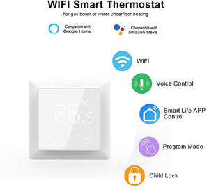 Thermostat WIFI HY511, Installation Facile, Compatible avec Legrand <span class=keywords><strong>Danfoss</strong></span>, Écran Tactile LED pour Chauffage au Sol Électrique - Product Image 2