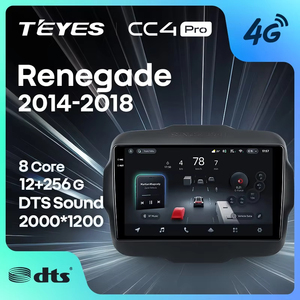 TEYES CC4 PRO Per Jeep Renegade 2014 - 2018 CarPlay Android <span class=keywords><strong>Auto</strong></span> 2DIN Autoradio Car Play Radio Multimedia Stereo - Product Image 1