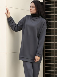 Set in due pezzi di moda Abaya per l'autunno e l'inverno per l'esportazione transfrontaliera dalla Turchia per i musulmani in Medio Oriente - Product Image 4