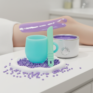 Gobelet chauffant en silicone antiadhésif, écologique et étanche pour la cire, compatible micro-ondes, pour la fusion des perles de cire dure - Product Image 5