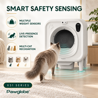 Bac à litière pour chat à nettoyage automatique X31 avec contrôle par application, ensachage automatique des déchets et contrôle des odeurs par air frais pour plusieurs chats