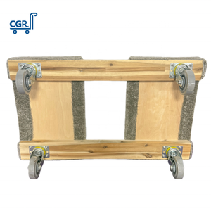 Chariot de <span class=keywords><strong>transport</strong></span> robuste OEM de 450 kg pour meubles, appareils électroménagers, tapis gris et bois, avec chariot à outils intégré - Product Image 4