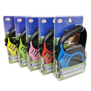 <span class=keywords><strong>Flexible</strong></span> resistente al desgaste 3m/5M <span class=keywords><strong>Flexible</strong></span> automático retráctil correa de perro correa de cuerda de tracción para mascotas producto para mascotas - Product Image 5