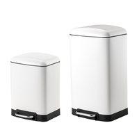 SY moderne grande poubelle appuyant sur le Type en acier inoxydable pédale poubelle poubelle pour cuisine salle de bain ménage