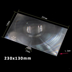 Nhà Máy Trực Tiếp Bán Hàng HD Điện Thoại Di Động Màn Hình Kính Lúp Lúp PMMA Acrylic Tuyến Tính Ống Kính <span class=keywords><strong>Fresnel</strong></span> Chống-Ánh Sáng Màu Xanh - Product Image 2