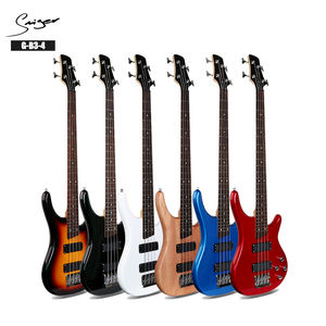 Vides música 24 te preocupes bajo eléctrico de 4 cuerdas de la guitarra bass con estuche de guitarra. - Product Image 4