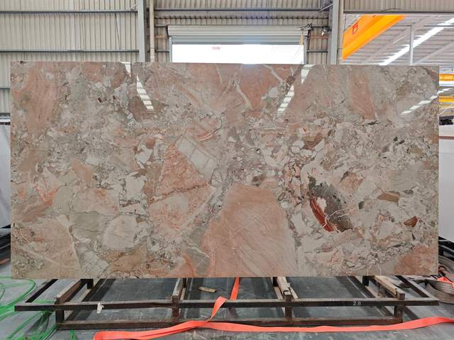 Monet's Garden, Modern 3D Design Durable Big Slab Marble Artificial Sintered Stone for Living Room or Indoor Countertop Project