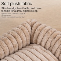 Coussin pour chien rayé en peluche respirant et imperméable, tapis d'été pour chien, pour Corgi, chiens de taille moyenne et grande, non statique, nid pour animaux de compagnie quatre saisons