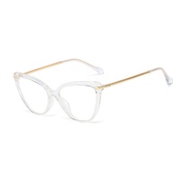 DOISYER 2022 Lunettes de vue tendance couleur vache pour femmes Cadre optique rétro TR90 Lunettes de soleil haut de gamme œil de chat Blocage de la lumière bleue UV400