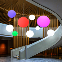 Lámpara led de bola de elevación DMX, iluminación de escenario con batería para exteriores, jardín, restaurante, colgante